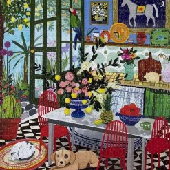 Eeboo 1000 Pieces* - Green Kitchen - 1000 Piece Jigsaw Puzzles