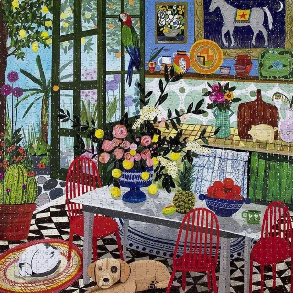 Eeboo 1000 Pieces* - Green Kitchen - 1000 Piece Jigsaw Puzzles