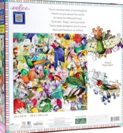 Eeboo 1000 Pieces* - Hummingbirds And Gems - 1000 Piece Jigsaw Puzzle
