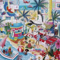 Eeboo 1000 Pieces* - Miami - 1000 Piece Jigsaw Puzzles