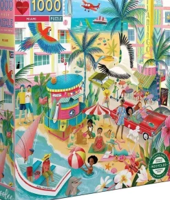 Eeboo 1000 Pieces* - Miami - 1000 Piece Jigsaw Puzzles