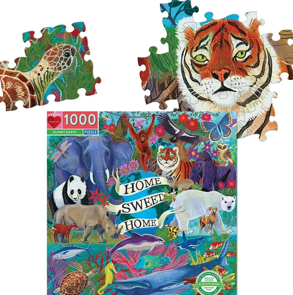 Eeboo 1000 Pieces* - Planet Earth - 1000 Piece Jigsaw Puzzles