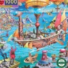 Eeboo 1000 Pieces* - Steampunk Airship - 1000 Piece Jigsaw Puzzles