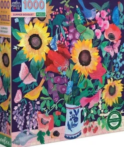 Eeboo 1000 Pieces* - Summer Bouquet - 1000 Piece Jigsaw Puzzle