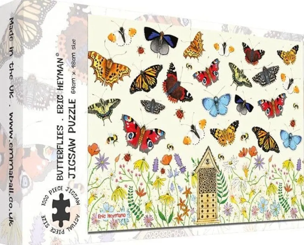 Great British Jigsaws 1000 Pieces*Emma Ball - Butterflies - 1000 Piece Jigsaw Puzzle