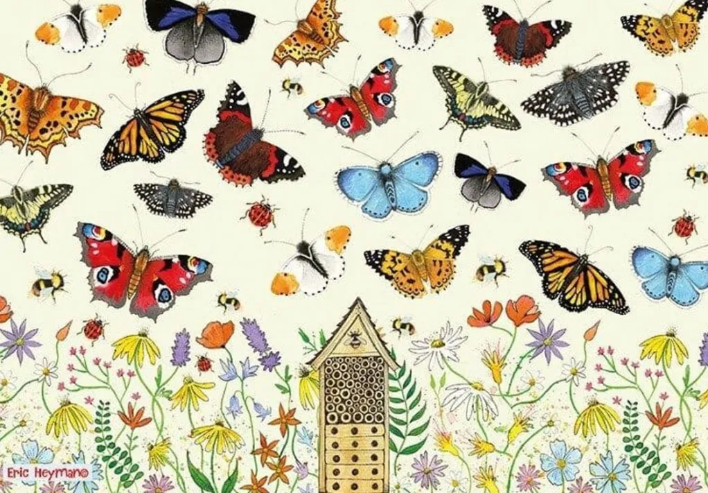 Great British Jigsaws 1000 Pieces*Emma Ball - Butterflies - 1000 Piece Jigsaw Puzzle
