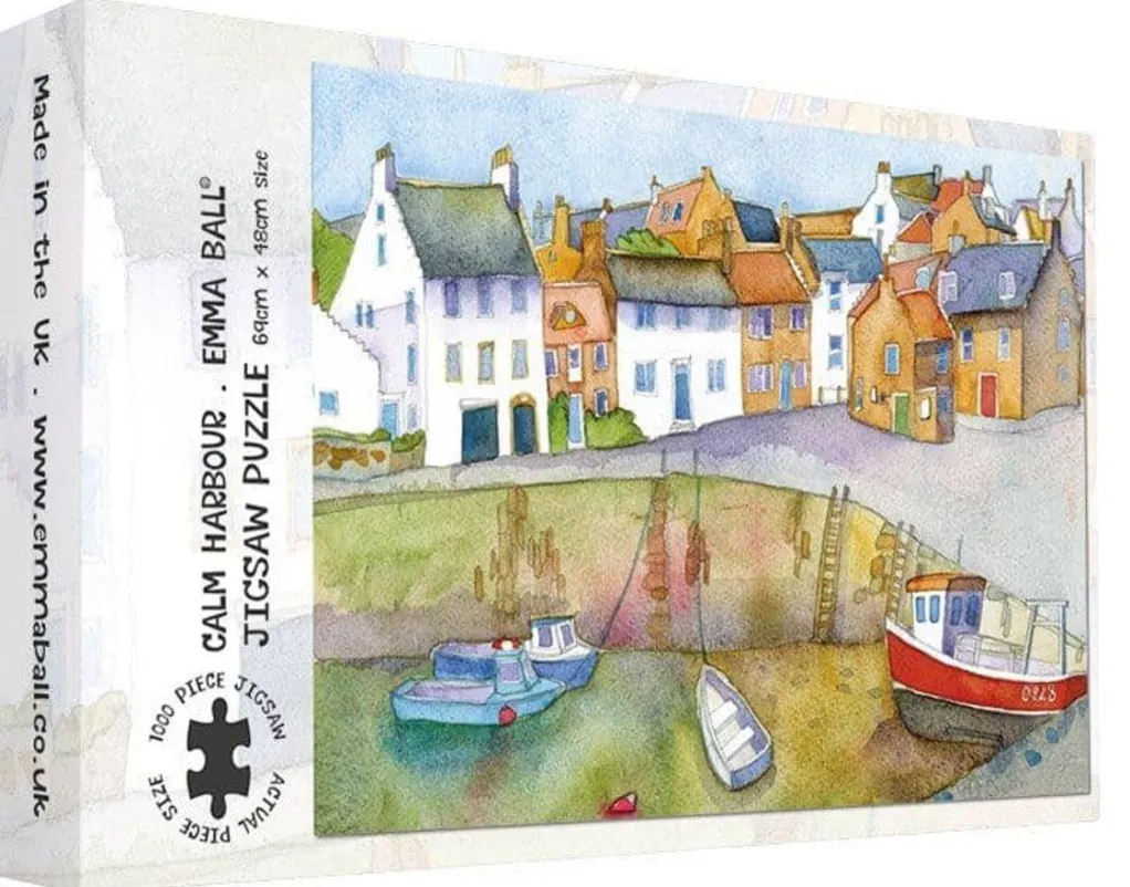 Great British Jigsaws 1000 Pieces*Emma Ball - Calm Harbour - 1000 Piece Jigsaw Puzzle