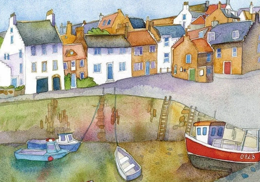 Great British Jigsaws 1000 Pieces*Emma Ball - Calm Harbour - 1000 Piece Jigsaw Puzzle
