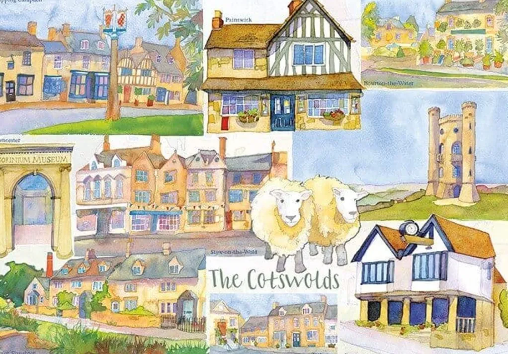 Great British Jigsaws 1000 Pieces*Emma Ball - Cotswolds - 1000 Piece Jigsaw Puzzle