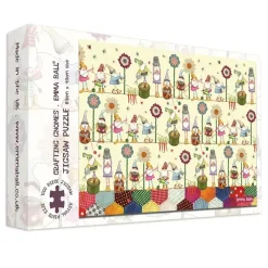 Great British Jigsaws 1000 Pieces*Emma Ball - Crafting Gnomes - 1000 Piece Jigsaw Puzzle