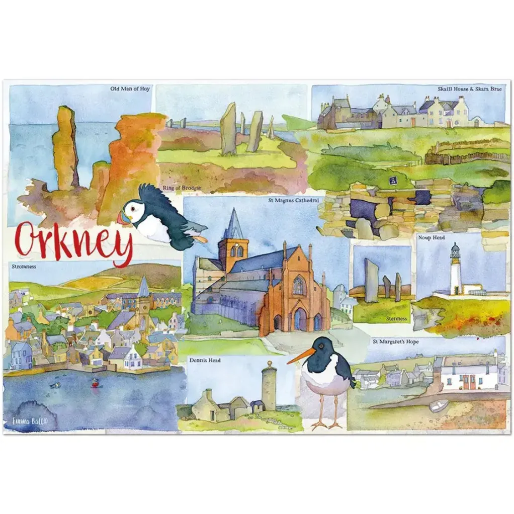 Great British Jigsaws 1000 Pieces*Emma Ball - Orkney - 1000 Piece Jigsaw Puzzle