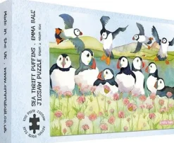 Great British Jigsaws 1000 Pieces*Emma Ball - Sea Thrift Puffins - 1000 Piece Jigsaw Puzzle