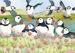Great British Jigsaws 1000 Pieces*Emma Ball - Sea Thrift Puffins - 1000 Piece Jigsaw Puzzle