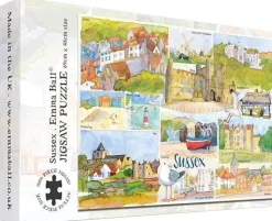 Great British Jigsaws 1000 Pieces*Emma Ball - Sussex - 1000 Piece Jigsaw Puzzle