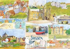 Great British Jigsaws 1000 Pieces*Emma Ball - Sussex - 1000 Piece Jigsaw Puzzle