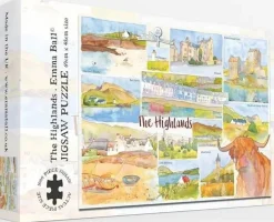 Great British Jigsaws 1000 Pieces*Emma Ball - The Highlands - 1000 Piece Jigsaw Puzzle