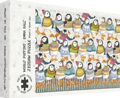 Great British Jigsaws 1000 Pieces*Emma Ball - Woolly Puffins - 1000 Piece Jigsaw Puzzle