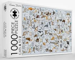 Great British Jigsaws 1000 Pieces*Emma Joustra - A To Z Cats - 1000 Piece Jigsaw Puzzle