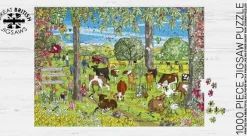 Great British Jigsaws 1000 Pieces*Emma Joustra - Buttercup Field - 1000 Piece Jigsaw Puzzle
