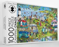 Great British Jigsaws 1000 Pieces*Emma Joustra - Camping Chaos - 1000 Piece Jigsaw Puzzle