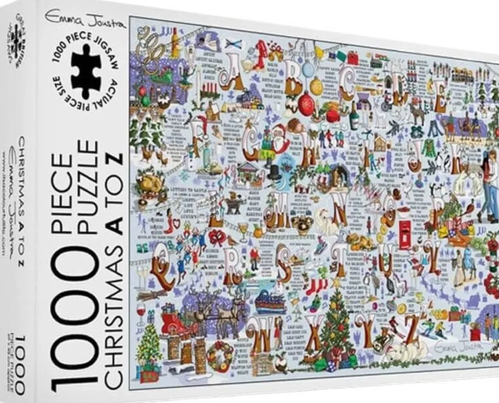 Great British Jigsaws 1000 Pieces*Emma Joustra - Christmas A-Z - 1000 Piece Jigsaw Puzzle