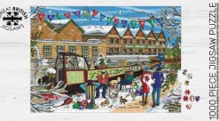 Great British Jigsaws 1000 Pieces*Emma Joustra - Christmas Towpath - 1000 Piece Jigsaw Puzzle