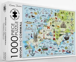 Great British Jigsaws 1000 Pieces*Emma Joustra - Devon And Cornwall - 1000 Piece Jigsaw Puzzle