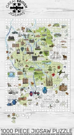 Great British Jigsaws 1000 Pieces*Emma Joustra - Staffordshire - 1000 Piece Jigsaw Puzzle