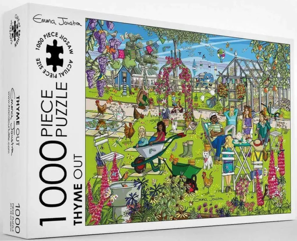 Great British Jigsaws 1000 Pieces*Emma Joustra - Thyme Out - 1000 Piece Jigsaw Puzzle