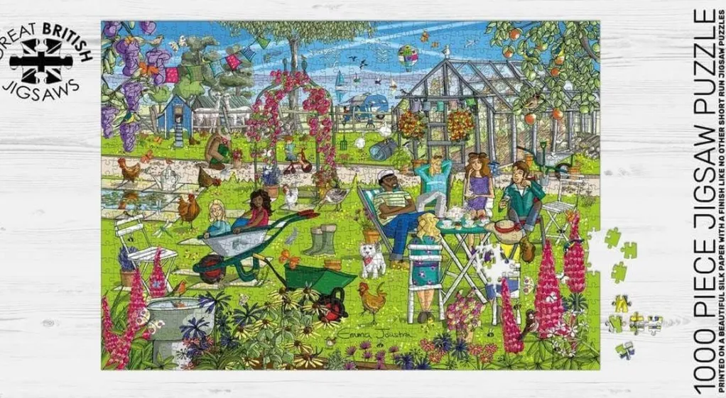 Great British Jigsaws 1000 Pieces*Emma Joustra - Thyme Out - 1000 Piece Jigsaw Puzzle