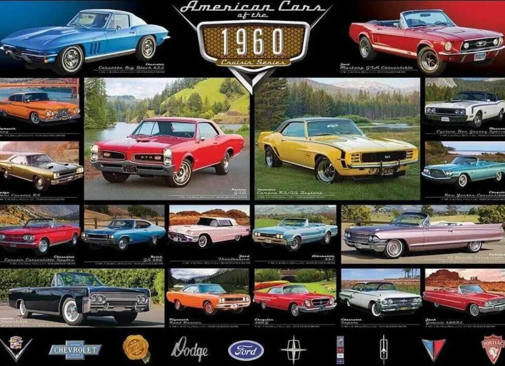 Eurographics 1000 Pieces* - American Cars Of The 1960'S - 1000 Piece Jigsaw Puzzle
