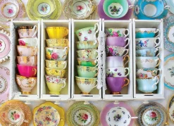 Eurographics 1000 Pieces* - Colorful Tea Cups - 1000 Piece Jigsaw Puzzle