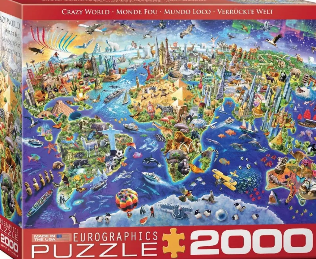 Eurographics 2000 Pieces* - Crazy World - 2000 Piece Jigsaw Puzzle