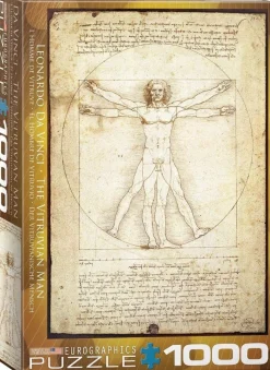 Eurographics 1000 Pieces* - Da Vinci - The Vitruvian Man - 1000 Piece Jigsaw Puzzle