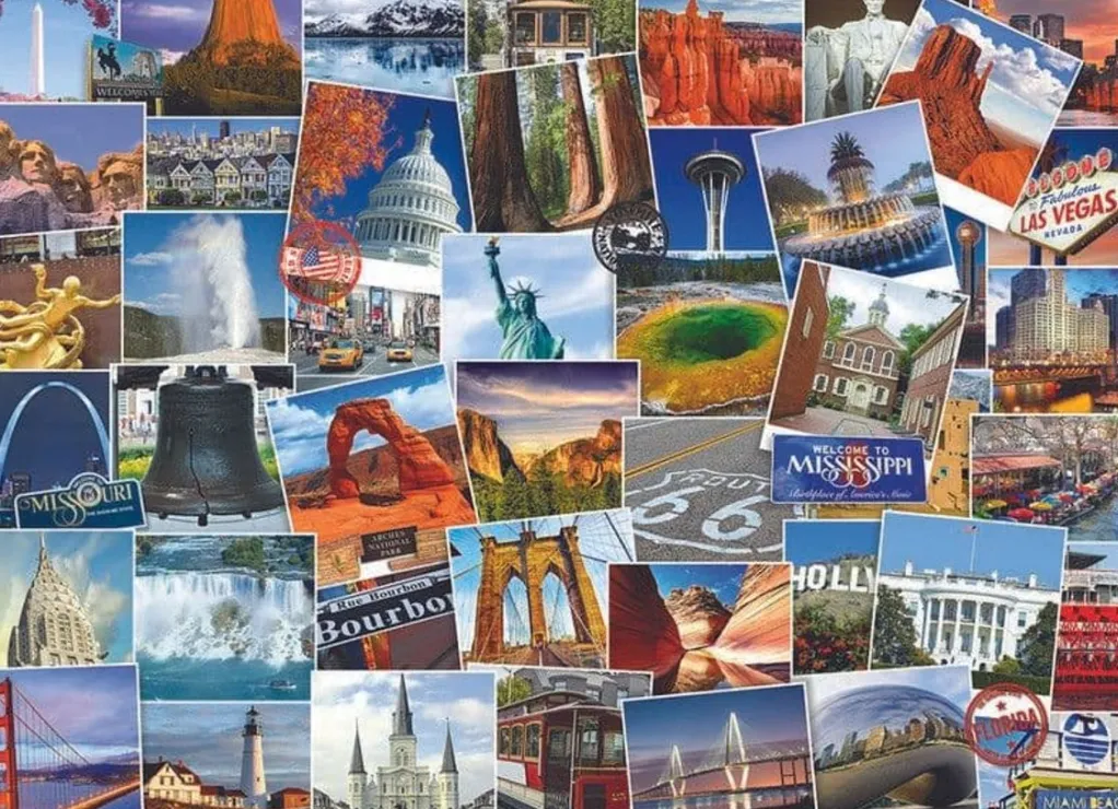 Eurographics 1000 Pieces* - Globetrotter Usa - 1000 Piece Jigsaw Puzzle