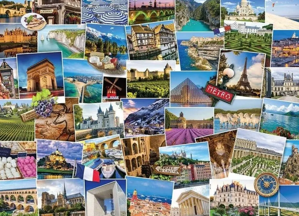 Eurographics 1000 Pieces* - Globetrotter France - 1000 Piece Jigsaw Puzzle