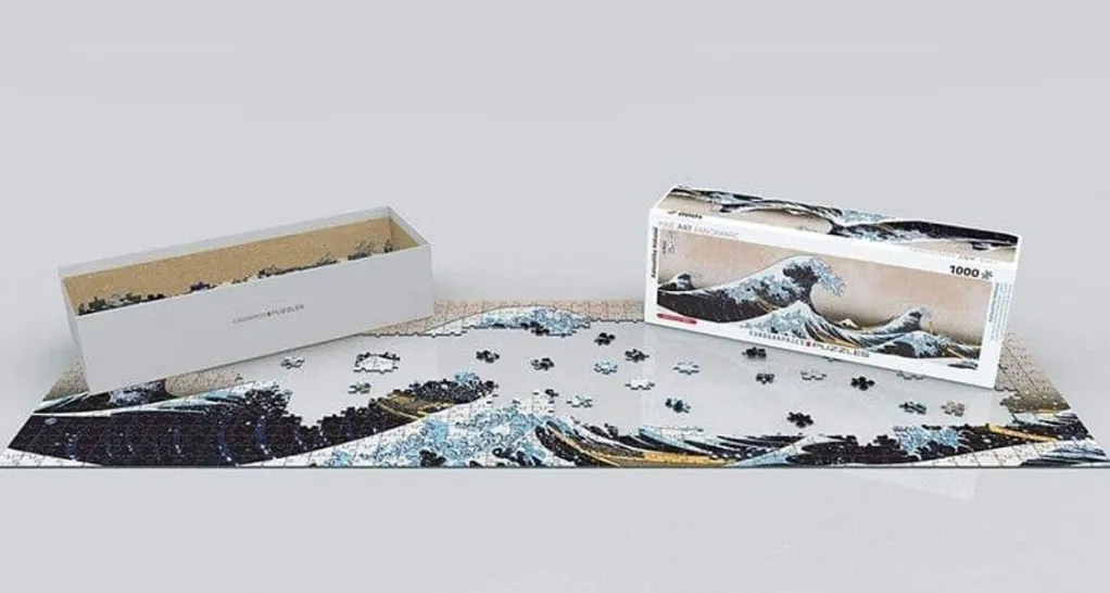 Eurographics 1000 Pieces* - Great Wave Of Kanagawa - 1000 Piece Panoramic Jigsaw Puzzle