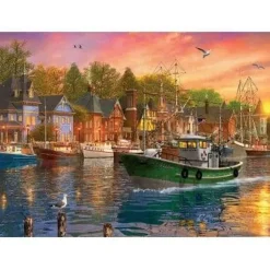 Eurographics 1000 Pieces* - Harbor Sunset - 1000 Piece Jigsaw Puzzle