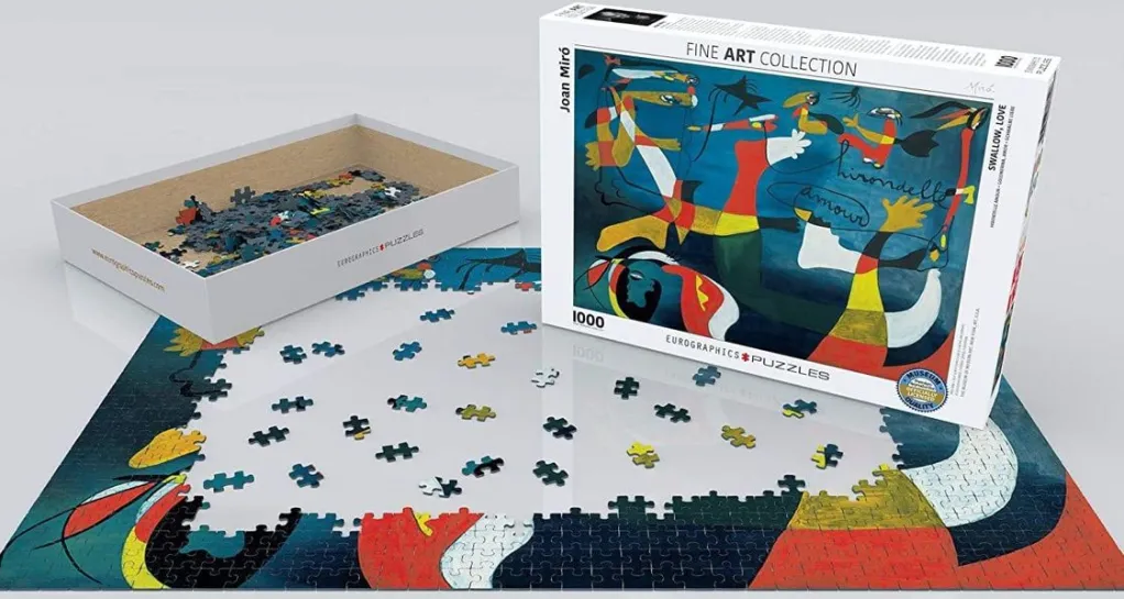 Eurographics 1000 Pieces* - Joan Miro - Swallow Love - 1000 Piece Jigsaw Puzzle