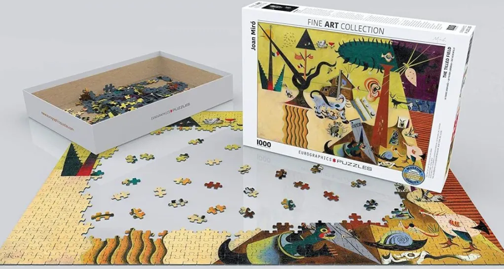 Eurographics 1000 Pieces* - Joan Miro - Tilled Field - 1000 Piece Jigsaw Puzzle