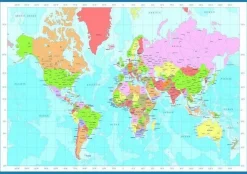 Eurographics 1000 Pieces* - Map Of The World - 1000 Piece Jigsaw Puzzle
