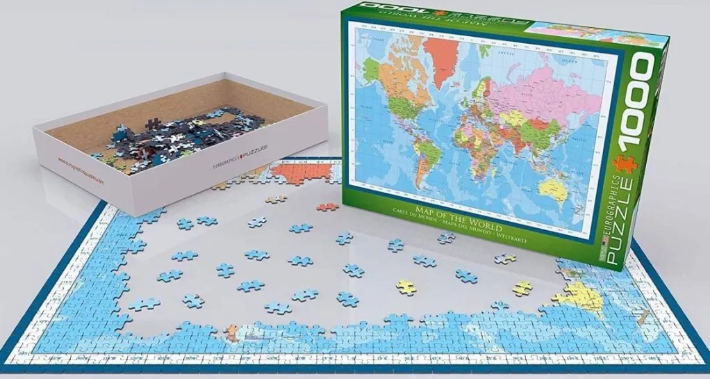 Eurographics 1000 Pieces* - Map Of The World - 1000 Piece Jigsaw Puzzle