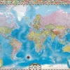 Eurographics 1000 Pieces* - Map Of The World With Flags - 1000 Piece Jigsaw Puzzle