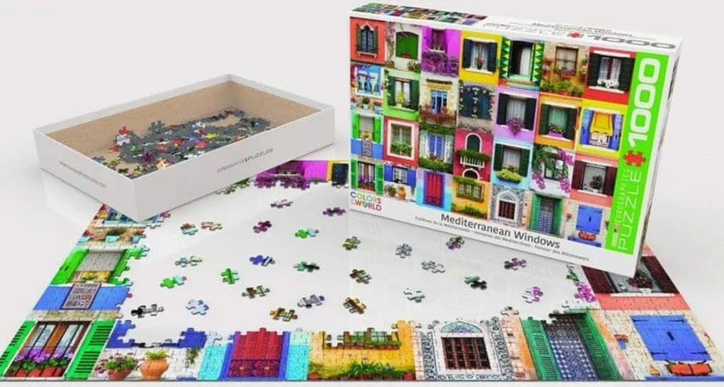 Eurographics 1000 Pieces* - Mediterranean Windows - 1000 Piece Jigsaw Puzzle