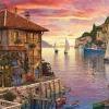 Eurographics 1000 Pieces* - Mediterranean Harbor Dominic Davison - 1000 Piece Jigsaw Puzzle