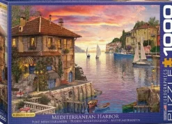 Eurographics 1000 Pieces* - Mediterranean Harbor Dominic Davison - 1000 Piece Jigsaw Puzzle