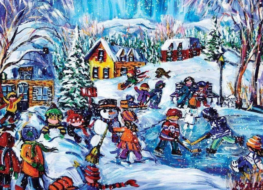 Eurographics 1000 Pieces* - Mertikas - Snow Day - 1000 Piece Jigsaw Puzzle