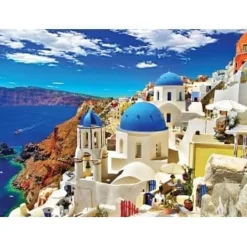 Eurographics 1000 Pieces* - Oia Santorini Greece - 1000 Piece Jigsaw Puzzle