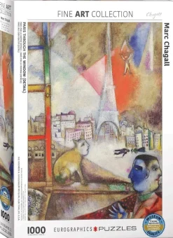 Eurographics 1000 Pieces* - Paris Through The Window - Marc Chagall - 1000 Piece Jigsaw Puzzle