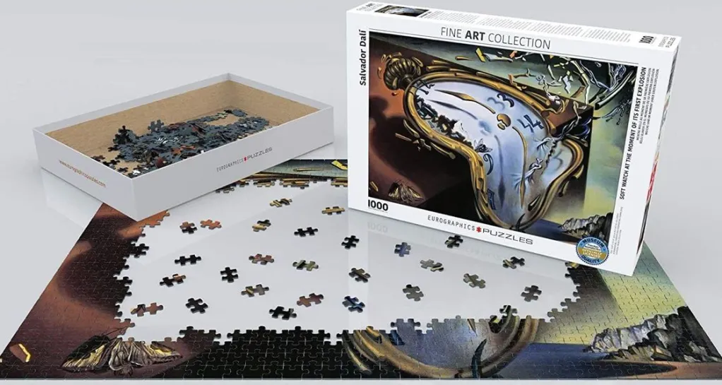 Eurographics 1000 Pieces* - Salvador Dali - Soft Watch At Moment Of First Explosion - 1000 Piece Jigsaw Puzzle
